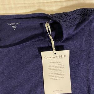 Garnet Hill Lace Sleeve Top